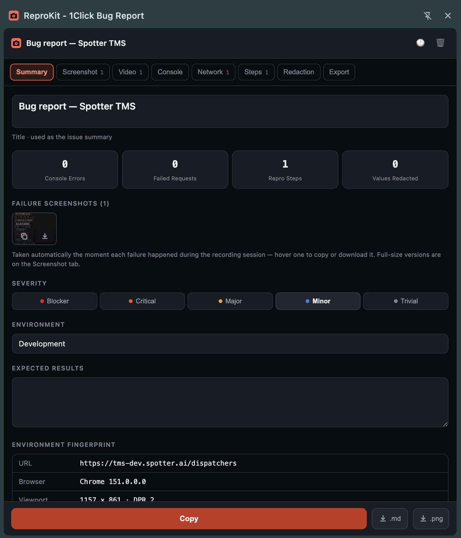 ReproKit report
